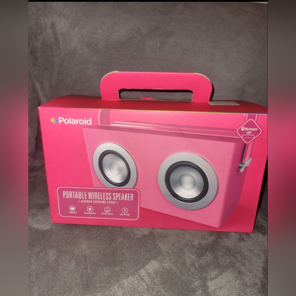 Polaroid Pink Portable Wireless Speaker